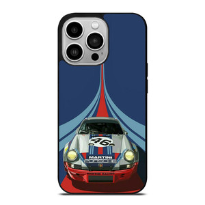 PORSCHE MARTINI RACING CAR LOGO 46 iPhone 14 Pro Case Cover