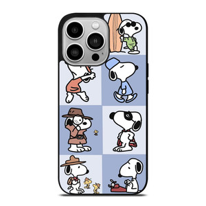 SNOOPY THE PEANUTS CHARLIE BROWN CARTOON iPhone 14 Pro Case Cover