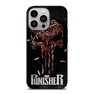 THE PUNISHER SKULL BULLET LOGO FRANK CASTLE MARVEL iPhone 14 Pro Case Cover