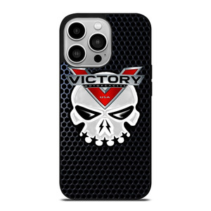 VICTORY MOTORCYCLE SKULL LOGO iPhone 14 Pro Case Cover