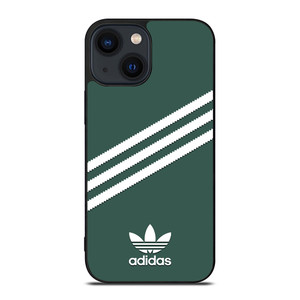 ADIDAS ORIGINALS STRIPES GREEN iPhone 14 Plus Case Cover ADIDAS ORIGINALS STRIPES GREEN iPhone 14 Plus Case Cover