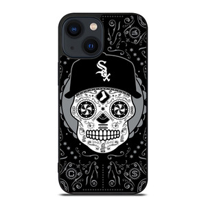 CHICAGO WHITE SOX LOGO SKULL ART iPhone 14 Plus Case Cover