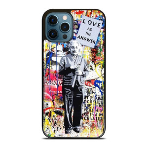 BANKSY EINSTEIN GRAFFITI iPhone 12 Pro Max Case Cover