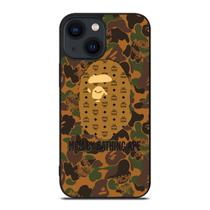 MCM BY BATHING APE CAMO iPhone 14 Plus Case Cover MCM BY BATHING APE CAMO iPhone 14 Plus Case Cover