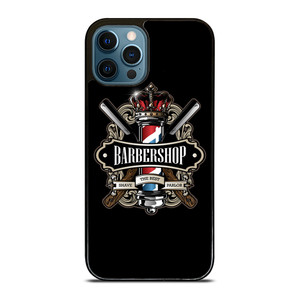 BARBERSHOP POLE HAIR CUT LOGO iPhone 12 Pro Max Case Cover