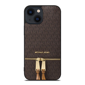 MICHAEL KORS MK LOGO BACKPACK BROWN BAG iPhone 14 Plus Case Cover