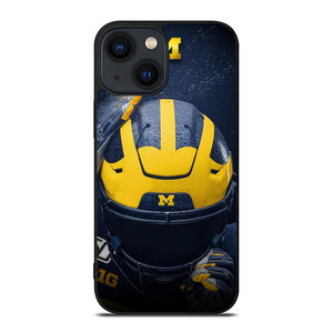 MICHIGAN WOLVERINES HELMET COLLEGE FOOTBALL TEAM iPhone 14 Plus Case Cover