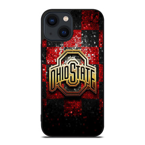 OHIO STATE LOGO FOOTBALL MOZAIC ICON iPhone 14 Plus Case Cover OHIO STATE LOGO FOOTBALL MOZAIC ICON iPhone 14 Plus Case Cover