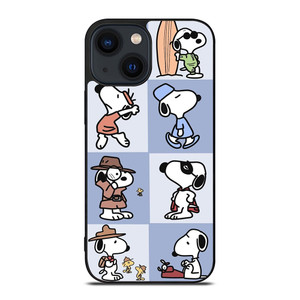 SNOOPY THE PEANUTS CHARLIE BROWN CARTOON iPhone 14 Plus Case Cover