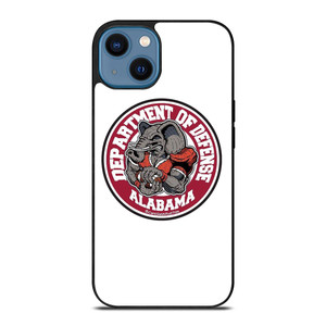 ALABAMA CRIMSON TIDE BAMA LOGO DEFENCE DEPARTMENT iPhone 14 Case Cover