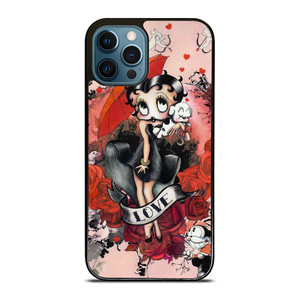 BETTY BOOP LOVE CARTOON iPhone 12 Pro Max Case Cover