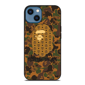 MCM BY BATHING APE CAMO iPhone 14 Case Cover MCM BY BATHING APE CAMO iPhone 14 Case Cover