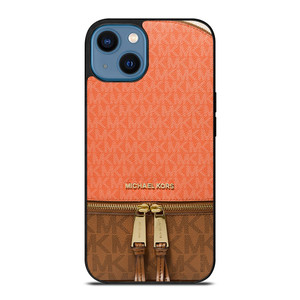 MICHAEL KORS MK LOGO BACKPACK ORANGE BAG iPhone 14 Case Cover