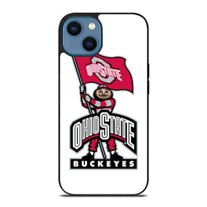 OHIO STATE BUCKEYES LOGO FOOTBALL MASKOT iPhone 14 Case Cover