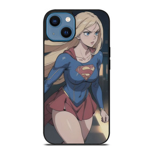 SUPER GIRL CARTOON MANGA ANIME iPhone 14 Case Cover SUPER GIRL CARTOON MANGA ANIME iPhone 14 Case Cover