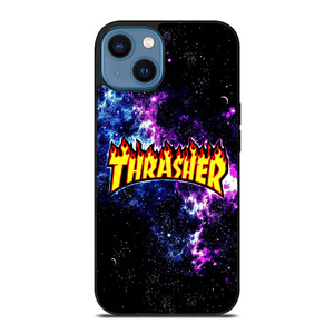 THRASHER LOGO NEBULA iPhone 14 Case Cover