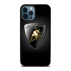 BLACK LAMBORGHINI LOGO iPhone 12 Pro Max Case Cover