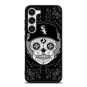 CHICAGO WHITE SOX LOGO SKULL ART Samsung Galaxy S23 Case Cover