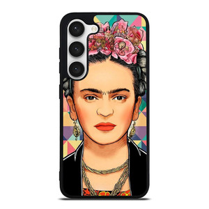 FRIDA KAHLO FACE COLORFUL ART Samsung Galaxy S23 Case Cover FRIDA KAHLO FACE COLORFUL ART Samsung Galaxy S23 Case Cover