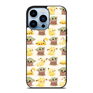 BABY YODA STAR WARS PIKACHU POKEMON iPhone 13 Pro Max Case Cover