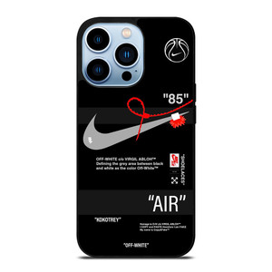 NIKE SHOES X OFF WHITE BLACK 85 iPhone 13 Pro Max Case Cover