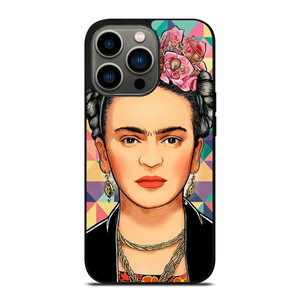 FRIDA KAHLO FACE COLORFUL ART iPhone 13 Pro Case Cover FRIDA KAHLO FACE COLORFUL ART iPhone 13 Pro Case Cover