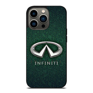 INFINITI CAR LOGO GREEN PATTERN iPhone 13 Pro Case Cover