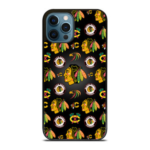 CHICAGO BLACKHAWKS COLLAGE LOGO iPhone 12 Pro Max Case Cover