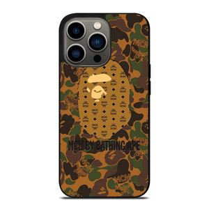 MCM BY BATHING APE CAMO iPhone 13 Pro Case Cover
