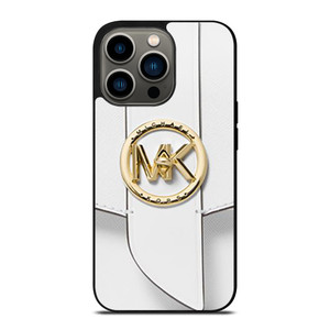 MICHAEL KORS LOGO MK WHITE HAND BAG EMBLEM iPhone 13 Pro Case Cover