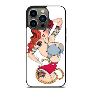 SAILOR JERRY TATTOO JESSICA RABBIT iPhone 13 Pro Case Cover