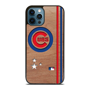 CHICAGO CUBS UBS MLB WOODEN LOGO iPhone 12 Pro Max Case Cover