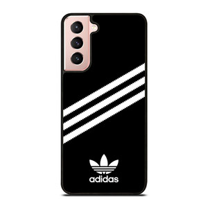 ADIDAS ORIGINALS STRIPES BLACK WHITE Samsung Galaxy S21 Case Cover