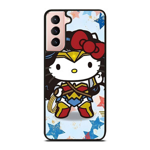 HELLO KITTY WONDER WOMAN KITTY Samsung Galaxy S21 Case Cover HELLO KITTY WONDER WOMAN KITTY Samsung Galaxy S21 Case Cover