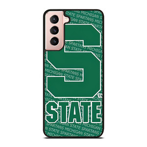MICHIGAN STATE SPARTANS LOGO FOOTBALL EMBLEM Samsung Galaxy S21 Case Cover