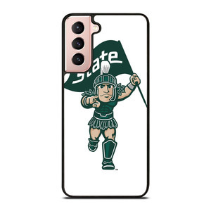 MICHIGAN STATE SPARTANS LOGO FOOTBALL MASCOT Samsung Galaxy S21 Case Cover