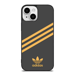 ADIDAS ORIGINALS STRIPES BLACK ORANGE iPhone 13 Mini Case Cover ADIDAS ORIGINALS STRIPES BLACK ORANGE iPhone 13 Mini Case Cover