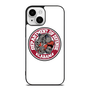 ALABAMA CRIMSON TIDE BAMA LOGO DEFENCE DEPARTMENT iPhone 13 Mini Case Cover
