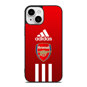 ARSENAL FC ADIDAS STRIPES iPhone 13 Mini Case Cover ARSENAL FC ADIDAS STRIPES iPhone 13 Mini Case Cover