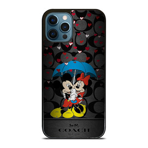 COACH NEW YORK MICKEY MINNIE MOUSE UMBRELLA iPhone 12 Pro Max Case Cover