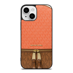 MICHAEL KORS MK LOGO BACKPACK ORANGE BAG iPhone 13 Mini Case Cover