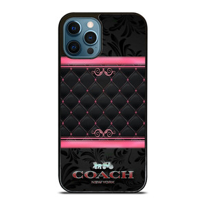 COACH NEW YORK PINK BLACK iPhone 12 Pro Max Case Cover