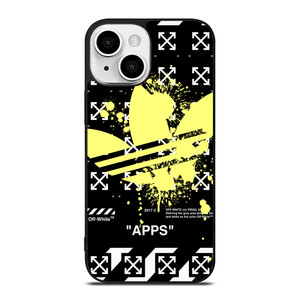 OFF WHITE X ADIDAS YELLOW iPhone 13 Mini Case Cover