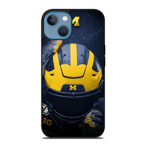 MICHIGAN WOLVERINES HELMET COLLEGE FOOTBALL TEAM iPhone 13 Case Cover