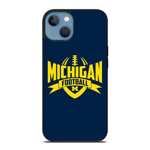 MICHIGAN WOLVERINES LOGO COLLEGE FOOTBALL TEAM iPhone 13 Case Cover
