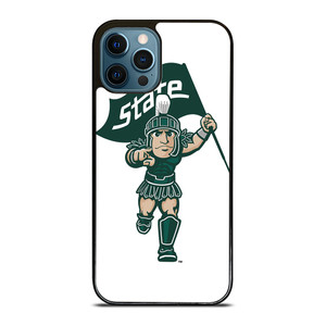 MICHIGAN STATE SPARTANS LOGO FOOTBALL MASCOT iPhone 12 Pro Max Case Cover