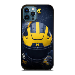 MICHIGAN WOLVERINES HELMET COLLEGE FOOTBALL TEAM iPhone 12 Pro Max Case Cover