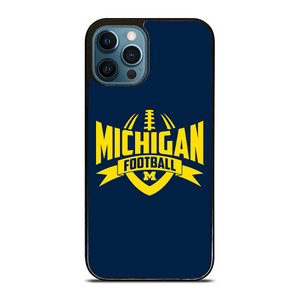 MICHIGAN WOLVERINES LOGO COLLEGE FOOTBALL TEAM iPhone 12 Pro Max Case Cover