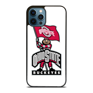 OHIO STATE BUCKEYES LOGO FOOTBALL MASKOT iPhone 12 Pro Max Case Cover