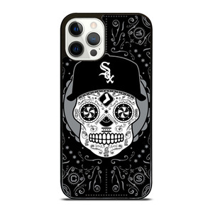 CHICAGO WHITE SOX LOGO SKULL ART iPhone 12 Pro Case Cover